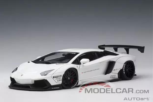 AUTOart Liberty Walk LB-Works Lamborghini Aventador White 1:18 79105