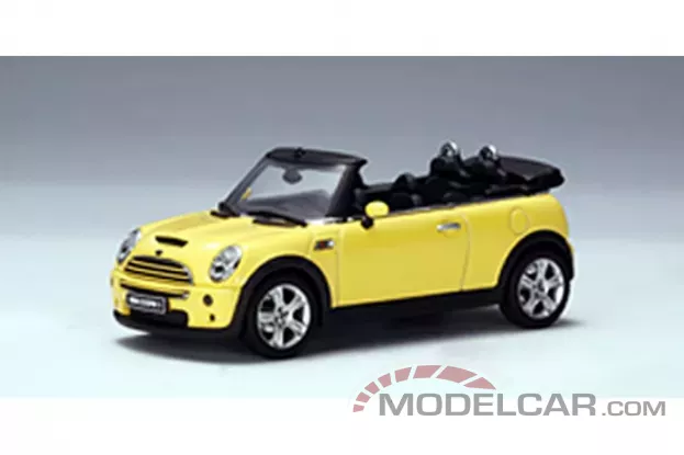 AUTOart MINI Cooper S Cabriolet R52 Yellow 1:43 54851