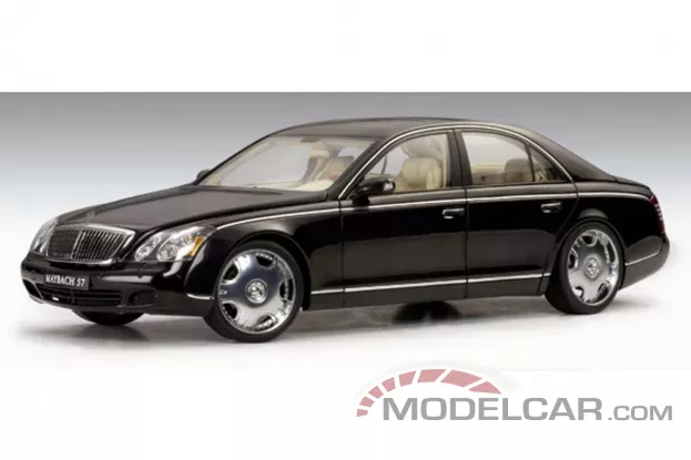 AUTOart Maybach 57 SWB with Lowenhart Wheel Caspian Black 1:18 76154