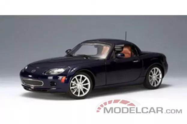 AUTOart Mazda MX-5 Roadster NC Retractable Roof LHD 2006 Stormy Blue 1:18 75973