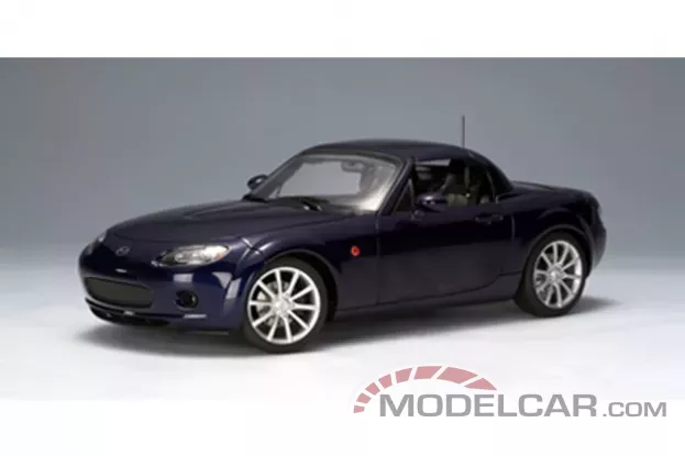 AUTOart Mazda MX-5 Roadster NC Retractable Roof LHD 2006 Stormy Blue 1:18 75974