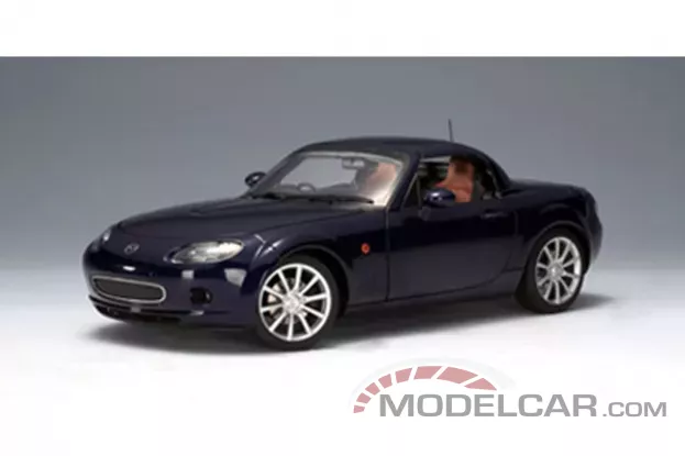 AUTOart Mazda MX-5 Roadster NC Retractable Roof RHD 2006 Stormy Blue 1:18 75976