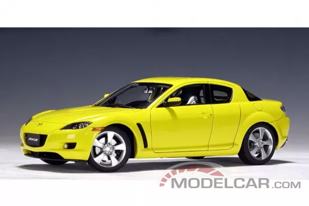 AUTOart Mazda RX-8 2003 LHD Lighting Yellow 1:18 75921