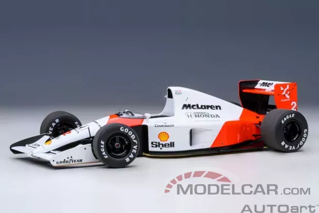 AUTOart McLaren Honda MP4 6 1991 2 with McLaren logo G. Berger 1:18 89151