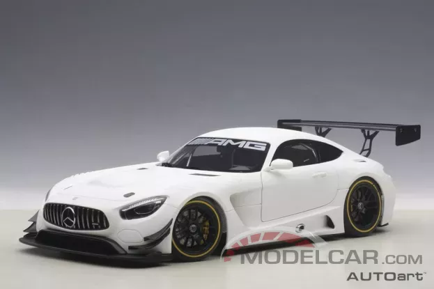 AUTOart Mercedes-AMG GT3 Plain Body Version White 1:18 81531