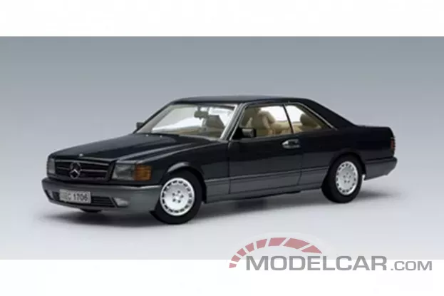 AUTOart Mercedes-Benz 500 SEC Coupe W126 1986 Black Metallic 1:18 76211