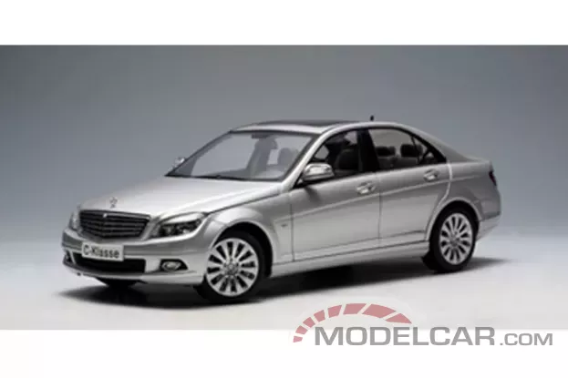 AUTOart Mercedes-Benz C-CLass Limousine Elegance W204 Silver 1:18 76261