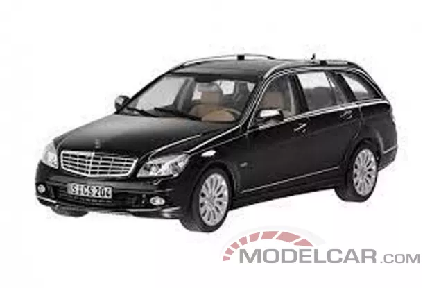AUTOart Mercedes-Benz C-Class Estate Elegance S204 Indigolite Blue dealer edition 1:18 B66962349