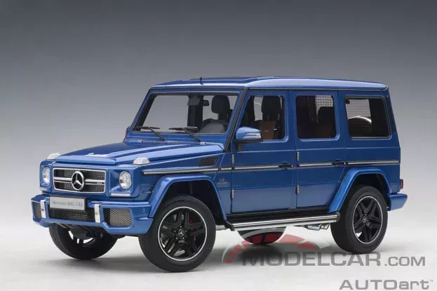 AUTOart Mercedes-Benz G63 AMG 2017 Designo Mauritius Blue 1:18 76324