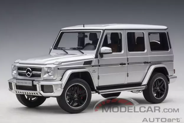 AUTOart Mercedes-Benz G63 AMG 2017 Iridium Silver Metallic 1:18 76323