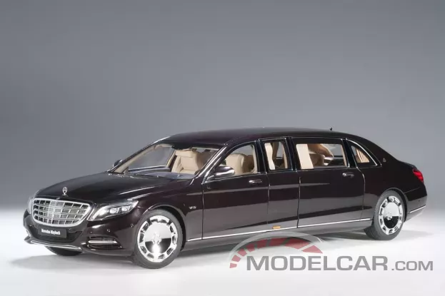 AUTOart Mercedes-Maybach S-Klasse S600 Pullman W222 Dark Red Metallic 1:18 76299