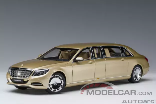 AUTOart Mercedes-Maybach S-Klasse S600 W222 Pullman Gold 1:18 76298