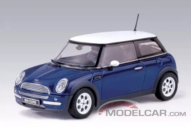 AUTOart Mini Cooper R50 2001 Blue 1:43 54824