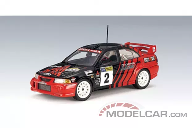 AUTOart Mitsubishi Lancer Evo VI WRC 1999 S.Hayashi Y.Kataoka 2 Winner of Rally Canberra 1:18 69942
