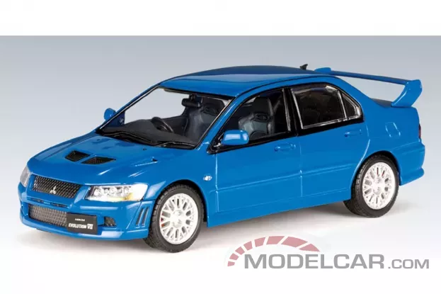AUTOart Mitsubishi Lancer Evo VII Blue 1:43 57163