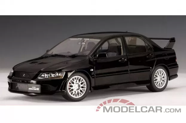 AUTOart Mitsubishi Lancer Evo VII Street Car Black 1:18 77163