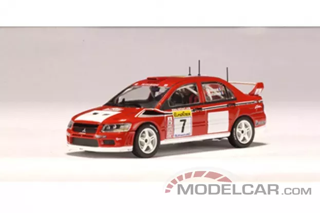 AUTOart Mitsubishi Lancer Evo VII WRC 2002 F.Delecour D.Gratalou Rally Monte Carlo 1:43 60251