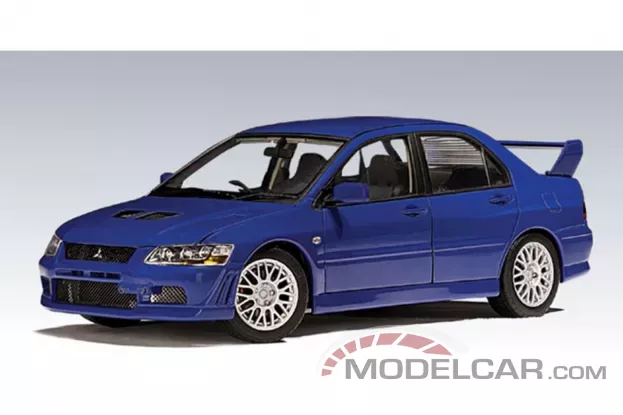 AUTOart Mitsubishi Lancer Evolution 7 Street Car blue 1:18 77164