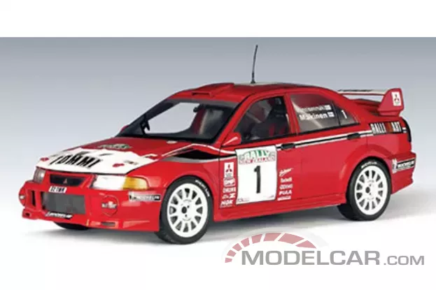AUTOart Mitsubishi Lancer Evolution VI WRC 1999 T.Makinen R.Mannisenmaki 1 Rally New Zealand 1:18 89941