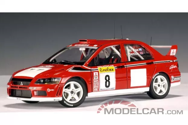 AUTOart Mitsubishi Lancer Evolution VII WRC 2002 A.McRae D.Senior 8 Rally Monte Carlo 1:18 80252