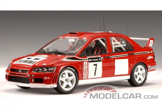 Autoart Mitsubishi Lancer Evolution VII WRC Rood