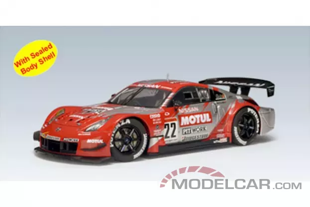 AUTOart Nissan Fairlady Z JGTC 2004 Motul Pitwork 22 Late Version Round 7 Suzuka 1:18 80482