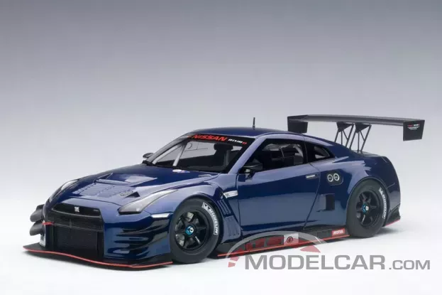 AUTOart Nissan GT-R Nismo GT3 R35 Aurora Flare Blue Pearl 1:18 81584