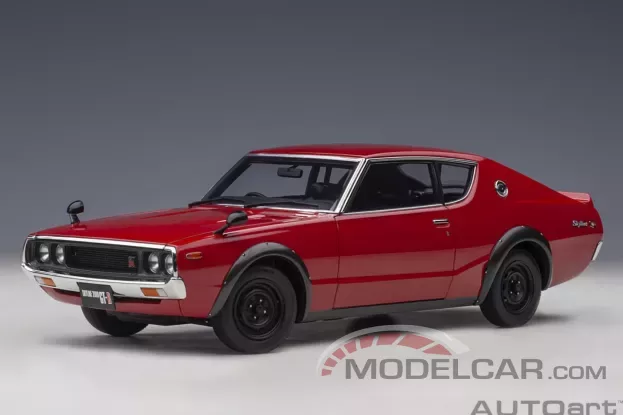 AUTOart Nissan Skyline 2000 GT-R KPGC110 Standard Version Red 1:18 77473