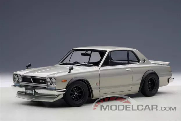 AUTOart Nissan Skyline GT-R KPGC10 Tuned Version Silver 1:18 77441