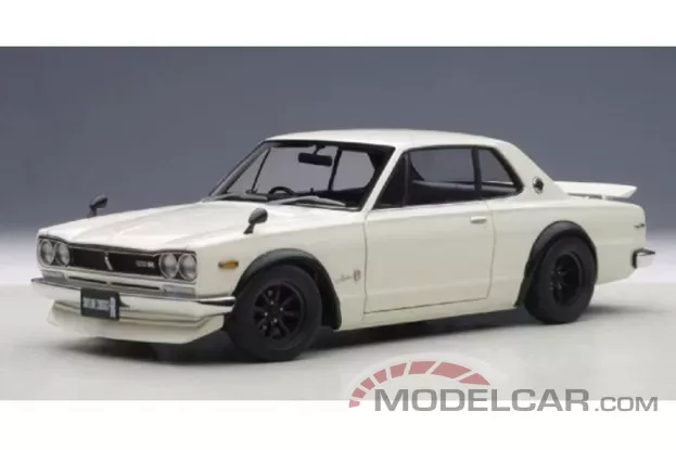 AUTOart Nissan Skyline GT-R KPGC10 Tuned Version White 1:18 77442