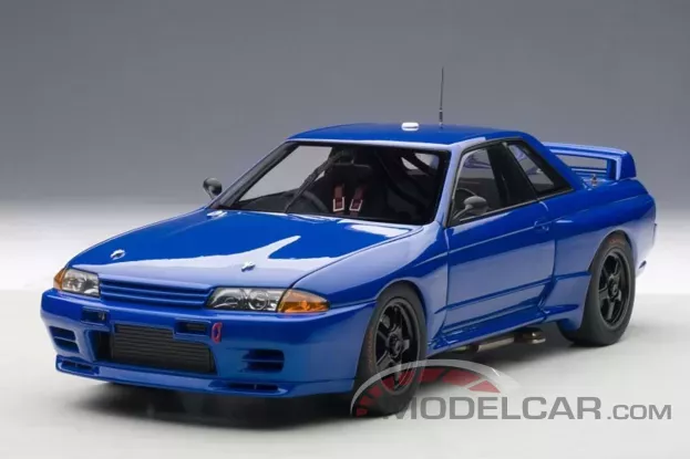 AUTOart Nissan Skyline GT-R R32 1992 Australian Bathurst Race Bayside Blue Plain Body Version 1:18 89281