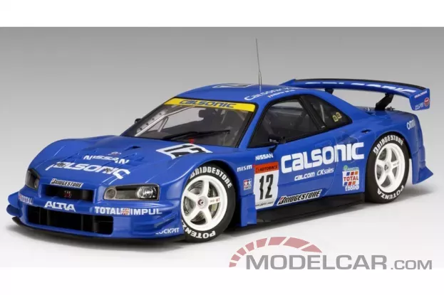 AUTOart Nissan Skyline GT-R R34 JGTC 2003 Calsonic 12 Round 8 Suzuka Version 1:18 80378