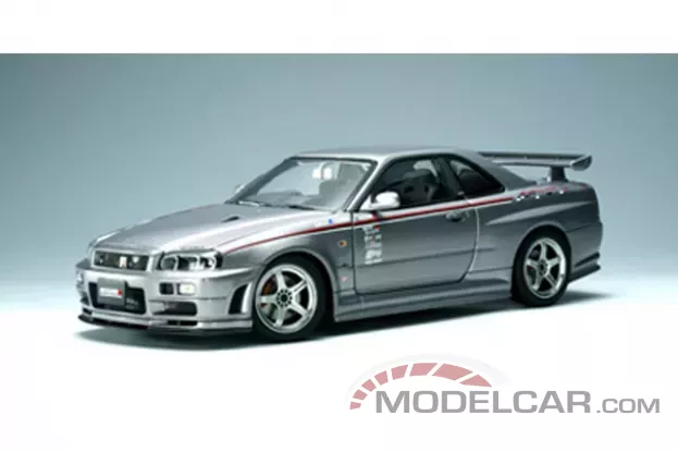 AUTOart Nissan Skyline GT-R R34 Nismo S-Tune Version Spark Silver 1:18 77358