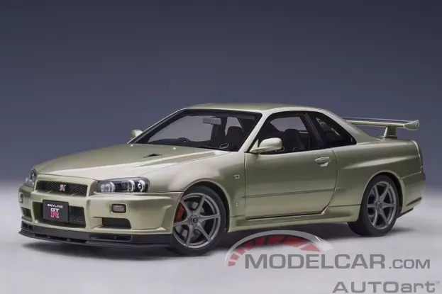 AUTOart Nissan Skyline GT-R R34 V-Spec II Nur Millenium Jade 1:18 77404