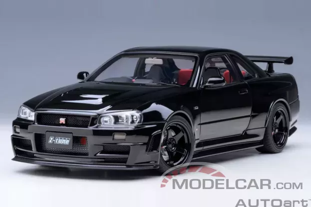 AUTOart Nissan Skyline GT-R R34 Z-tune Black Pearl 1:18 77463