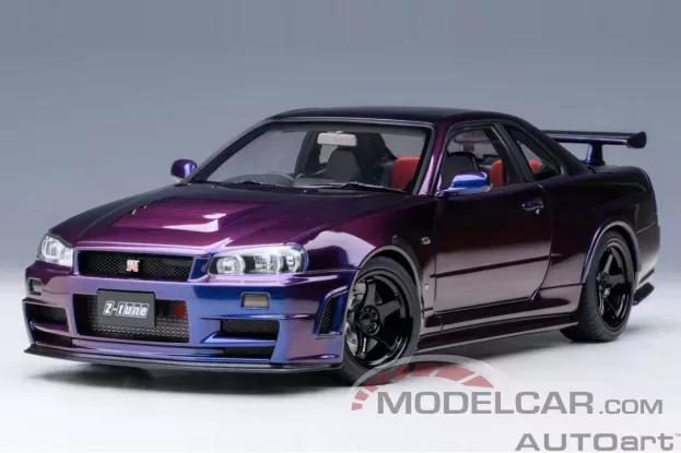AUTOart Nissan Skyline GT-R R34 Z-tune Midnight Purple 1:18 77464