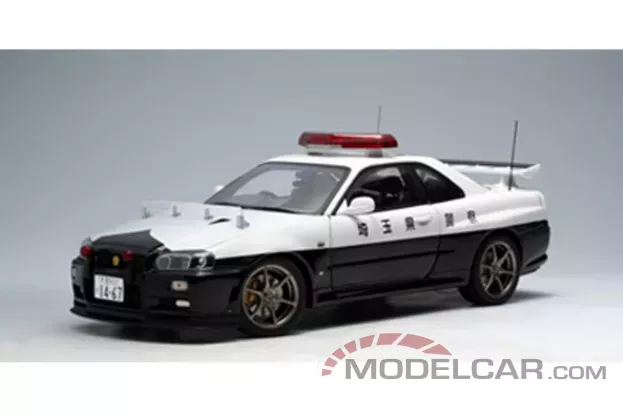 AUTOart Nissan Skyline GTR R34 Police Car Saitama Kenkei 1:18 77351