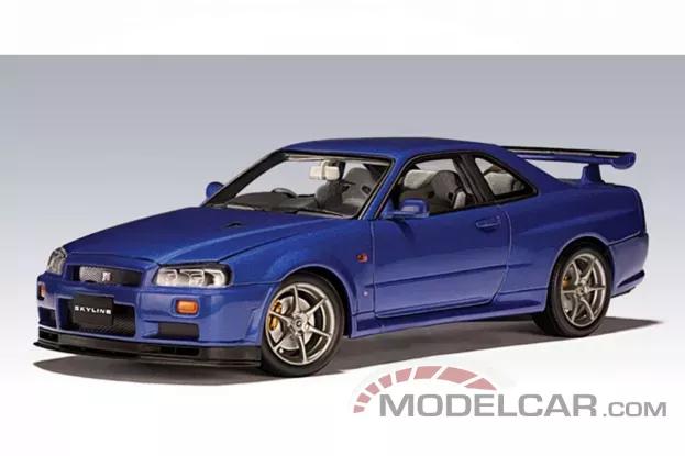 AUTOart Nissan Skyline R34 GTR V-Spec II Bayside Blue 1:18 77331