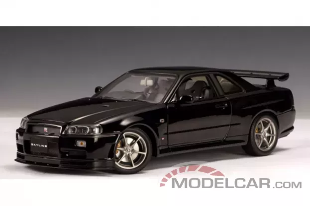 AUTOart Nissan Skyline R34 GTR V-Spec II Black Pearl 1:18 77334