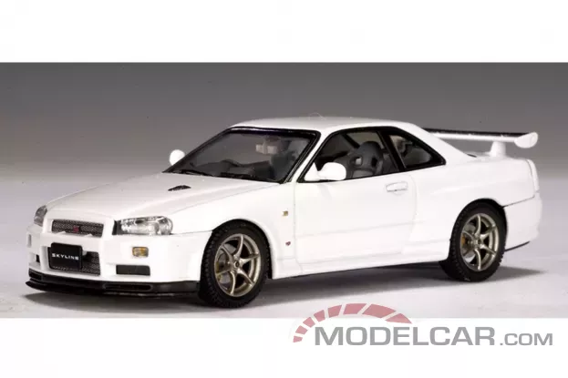 AUTOart Nissan Skyline R34 GTR V-Spec II White Pearl 1:43 57333