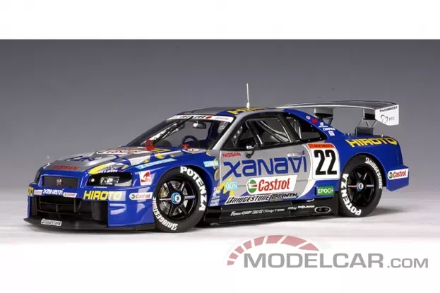 AUTOart Nissan Skyline R34 JGTC 2001 Team Nismo Xanavi Krumm Tanaka 22 1:18 80177
