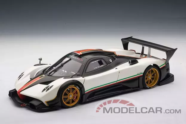 AUTOart Pagani Zonda R 2007 White Italian Stripes 1:18 78262