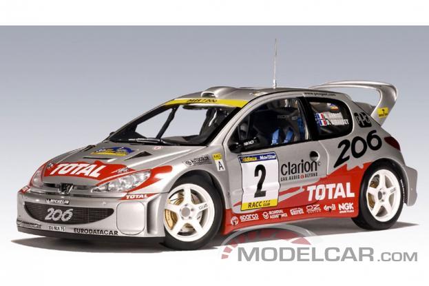 Autoart Peugeot 206 WRC Plata