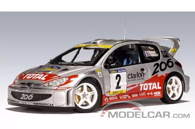 AUTOart Peugeot 206 WRC 2001 D.Auriol D.Giraudet 2 1:18 80158