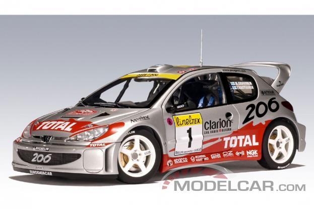 Autoart Peugeot 206 WRC Zilver