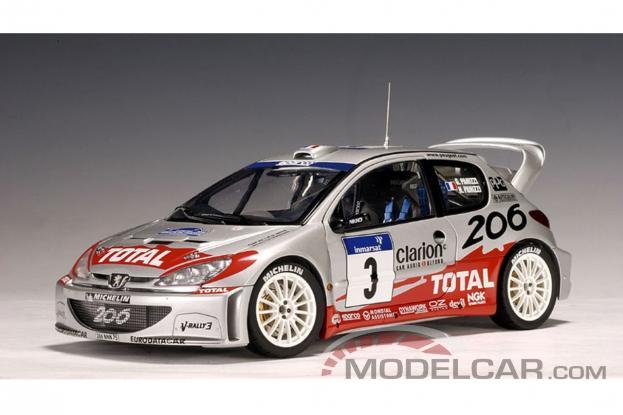 Autoart Peugeot 206 WRC Argent
