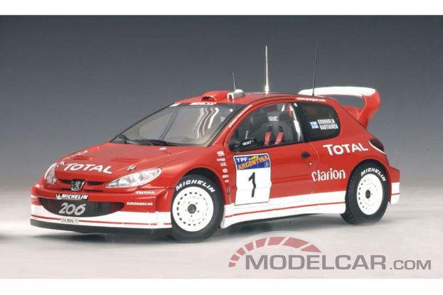 Autoart Peugeot 206 WRC أحمر