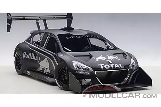 AUTOart Peugeot 208 T16 Pikes Peak Presentation Car Black 1:18 81353