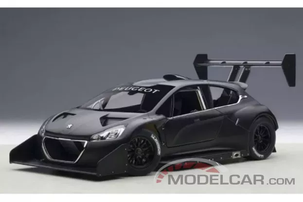 AUTOart Peugeot 208 T16 Pikes Peak Race Car 2013 Plain Body Version Black 1:18 81356