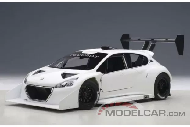 AUTOart Peugeot 208 T16 Pikes Peak Race Car 2013 Plain Body Version White 1:18 81355